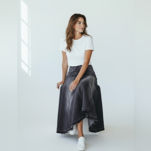 Citizens Of Humanity Black Asymmetrical Skirt